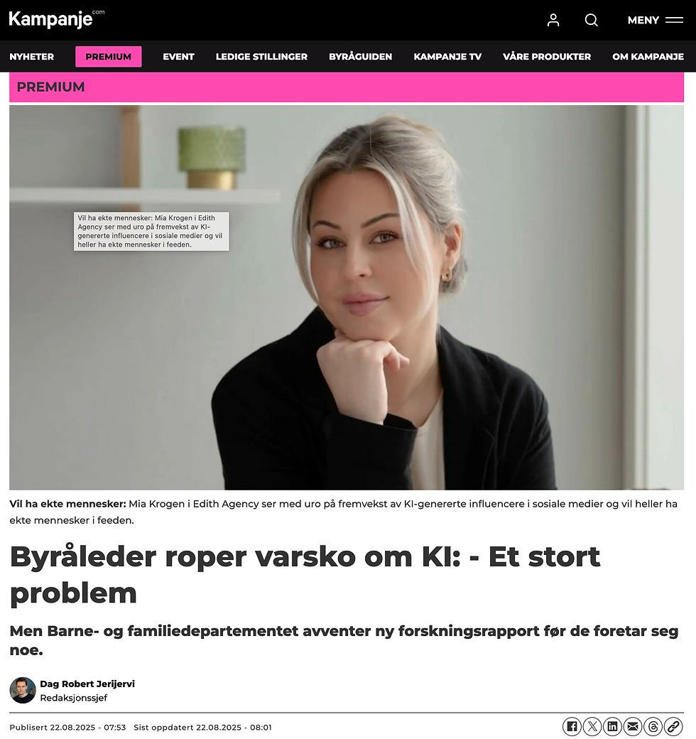 Vi vil ha bedre merking av AI!