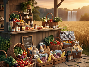 harvest baskets, grill kits, and picnic provisions.png