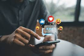 Social media opening on phone