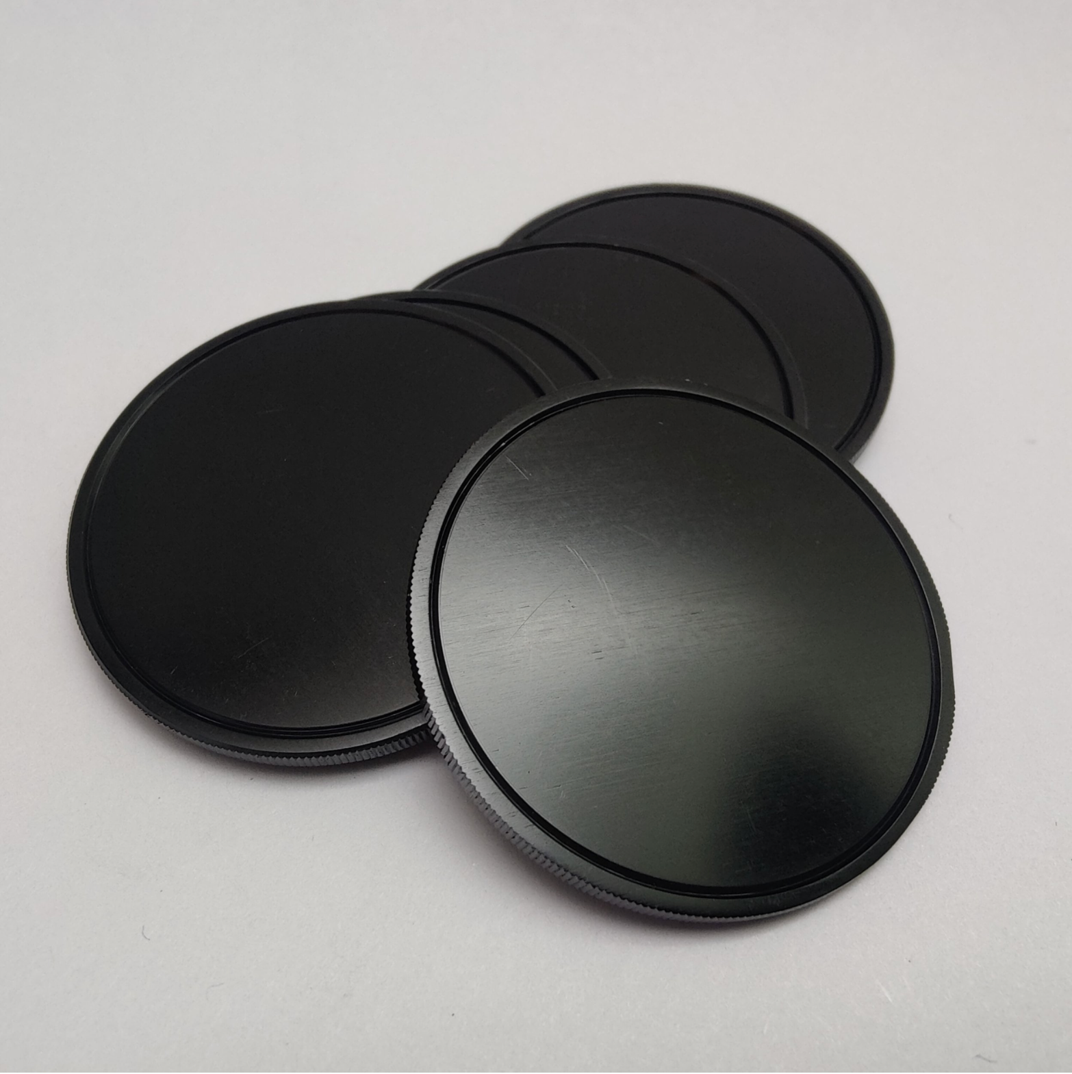 50mm black anodized aluminum blanks