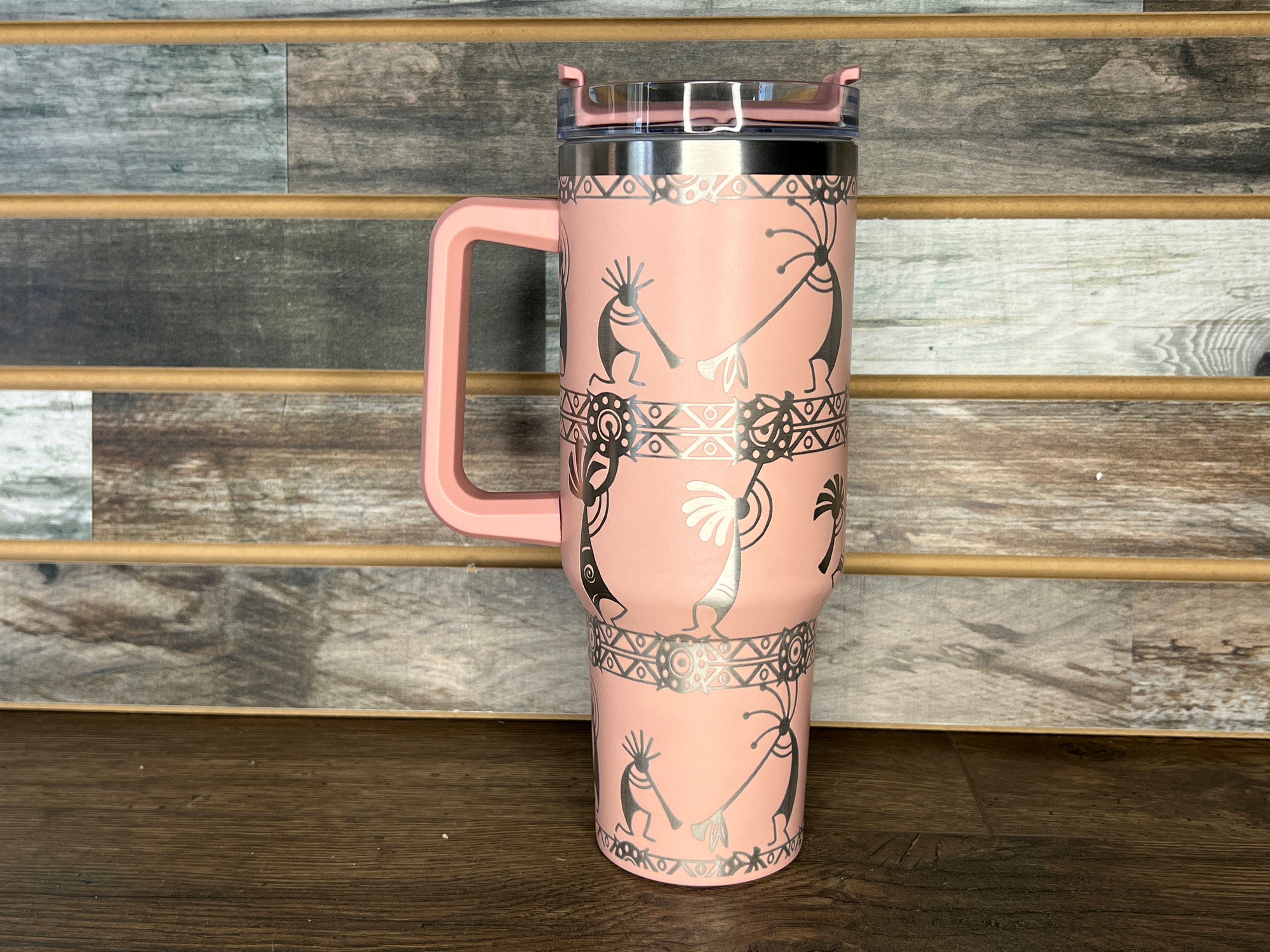 40oz StuNLeY Quencher, full wrap Kokopelli design