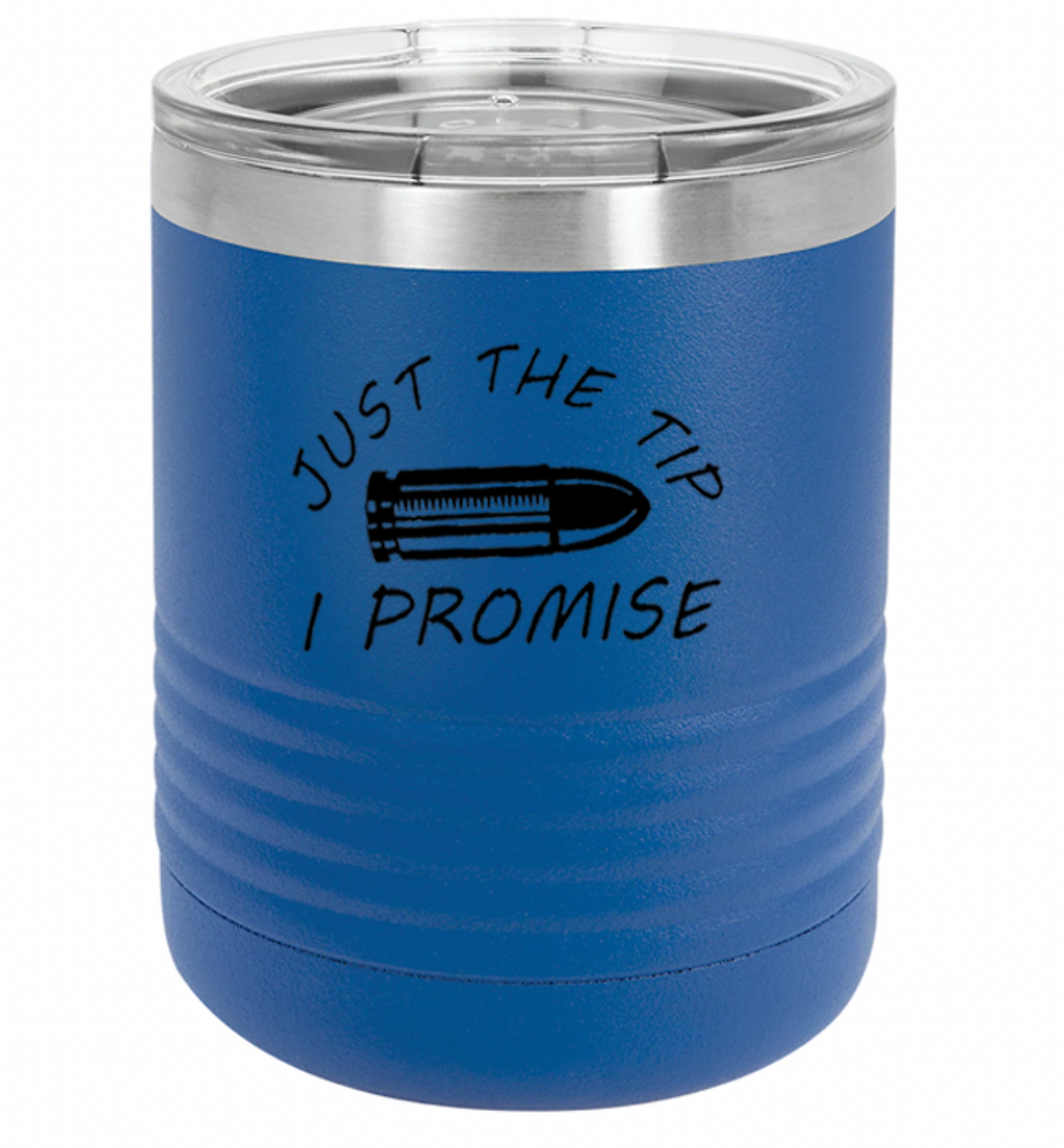 Thumbnail: "just the tip I promise" Polar Camel 10 oz. Tumbler with Clear Lid