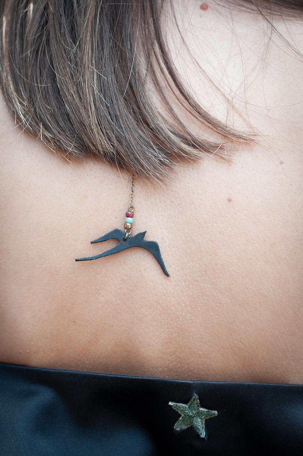 Miniature : Sautoir bijou de dos  PLUME