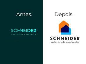 Caso de Sucesso: Rebranding completo para a Schneider Materiais de Construção