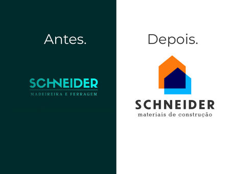 Caso de Sucesso: Rebranding completo para a Schneider Materiais de Construção