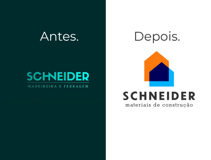 Caso de Sucesso: Rebranding completo para a Schneider Materiais de Construção