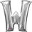 Thumbnail: LETTER W - AIRFILL 16" LETTERS (SPELL OUT WHAT YOU LIKE)