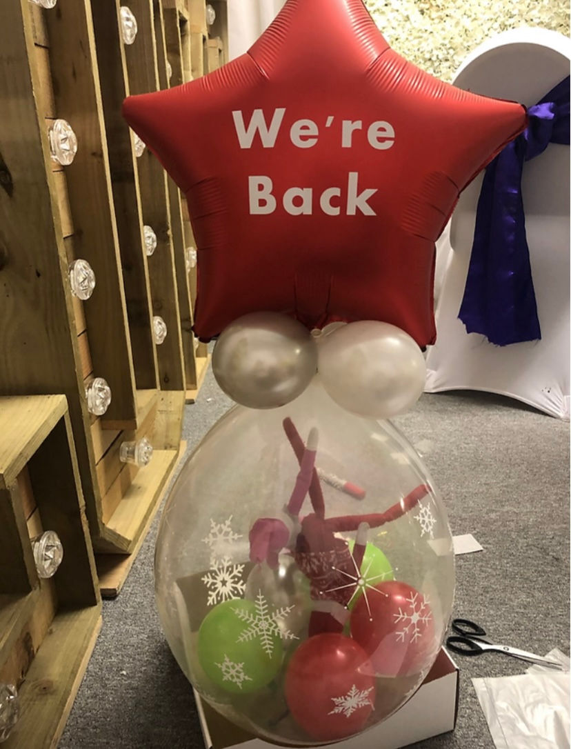 Christmas Personalised Elf Balloon - With us supplying the elf!