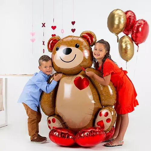 GIANT LOVE  TEDDY AIRLOONZ FOIL BALLOONS