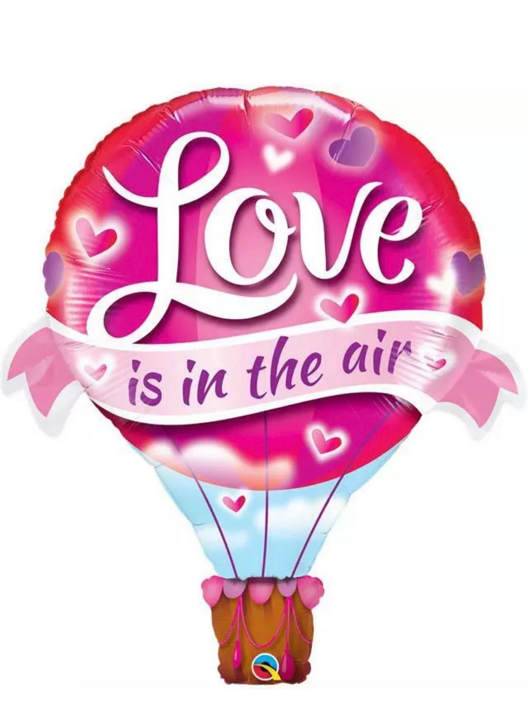 Valentines Supershape Foil Balloon Bouquet - HOT AIR BALLOON