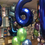 Thumbnail: 1x GIANT 34" NUMBER BALLOON (0-9) with 3 latex balloons under be