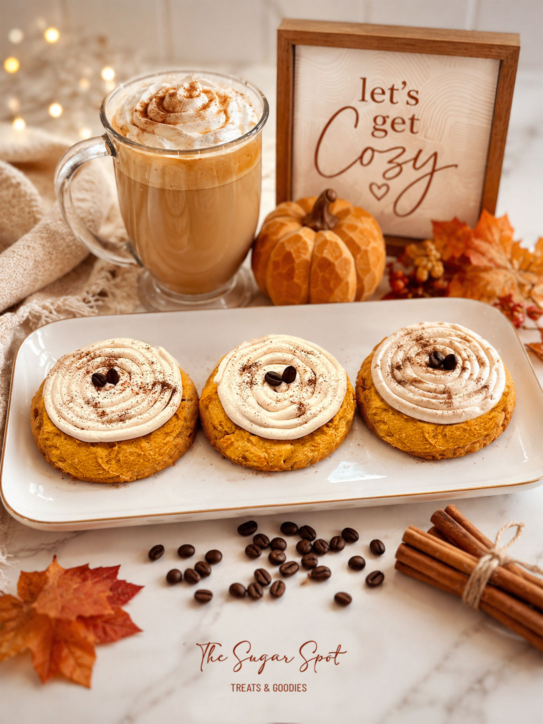 Soft Pumpkin Spice Latte Cookies