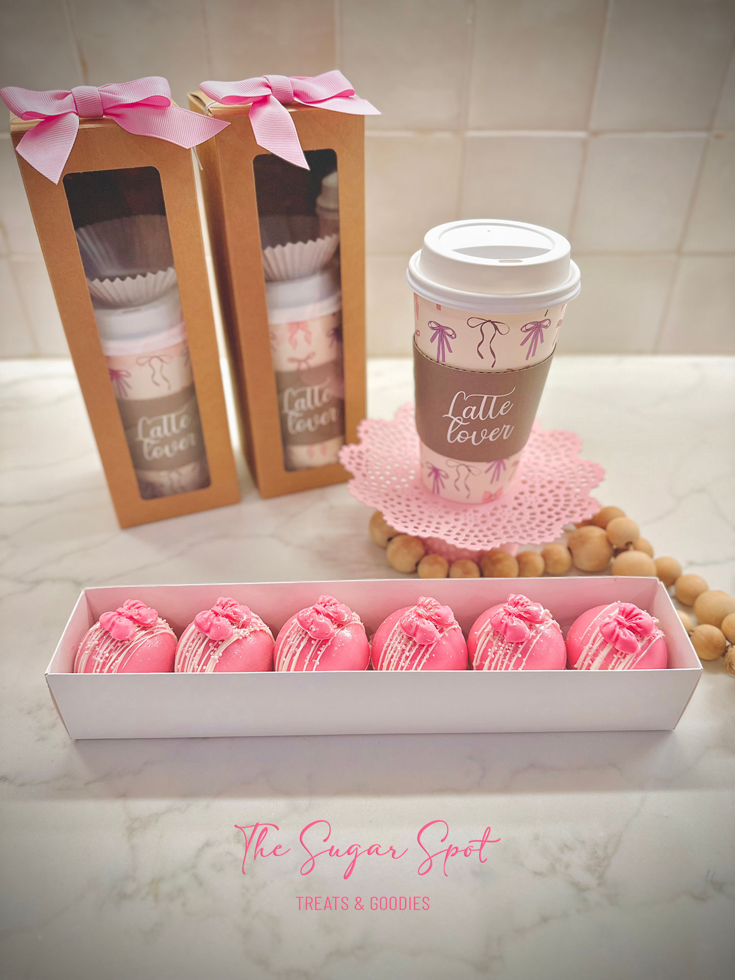 Limited Edition Pink Bow Hot Cocoa Bomb