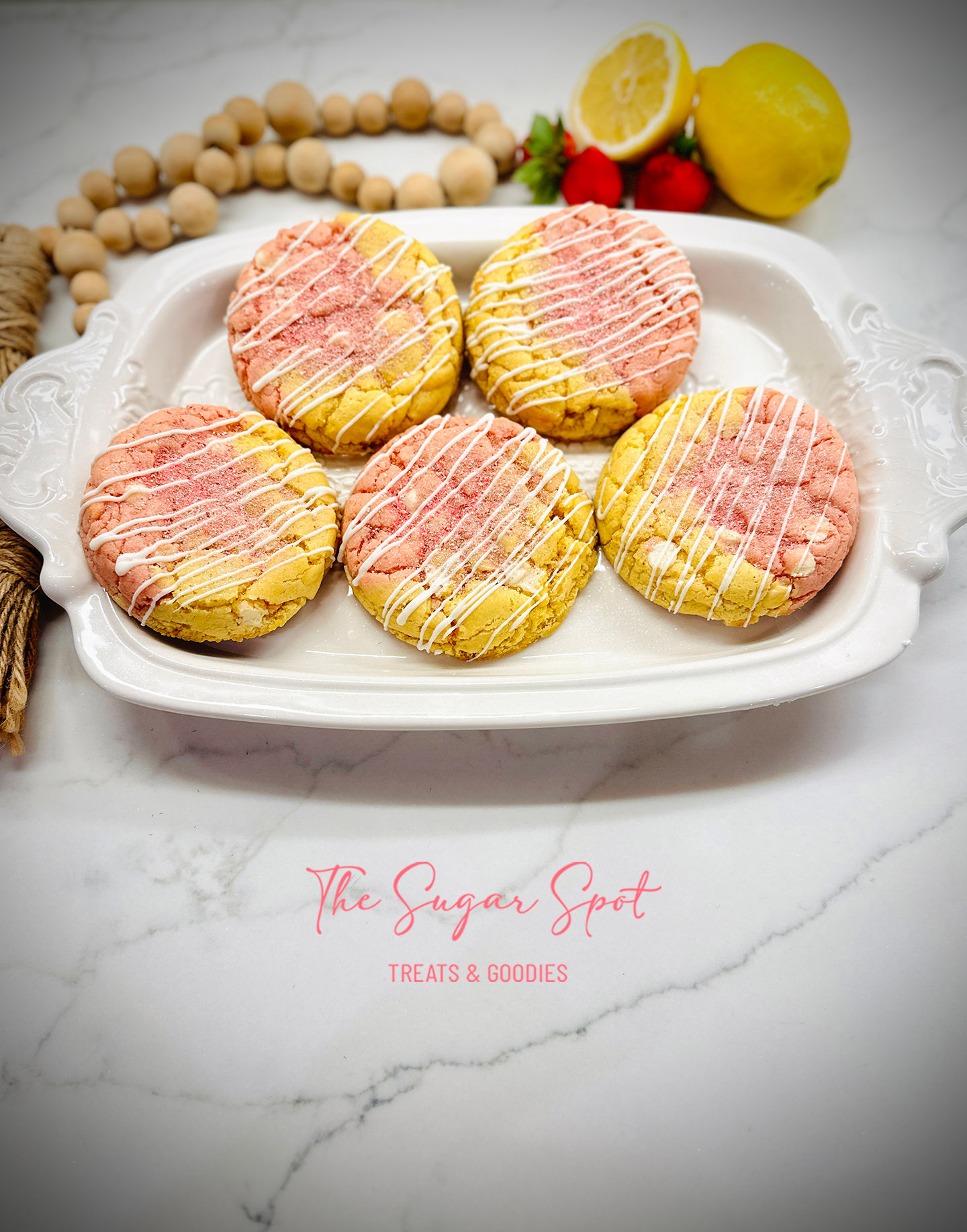 🍓🍋 Strawberry Lemonade Cookies🍓🍋