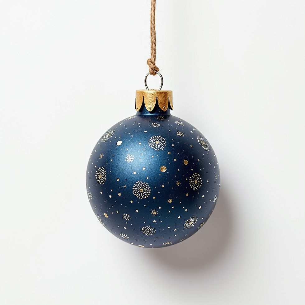 Starry Night Cork Bauble