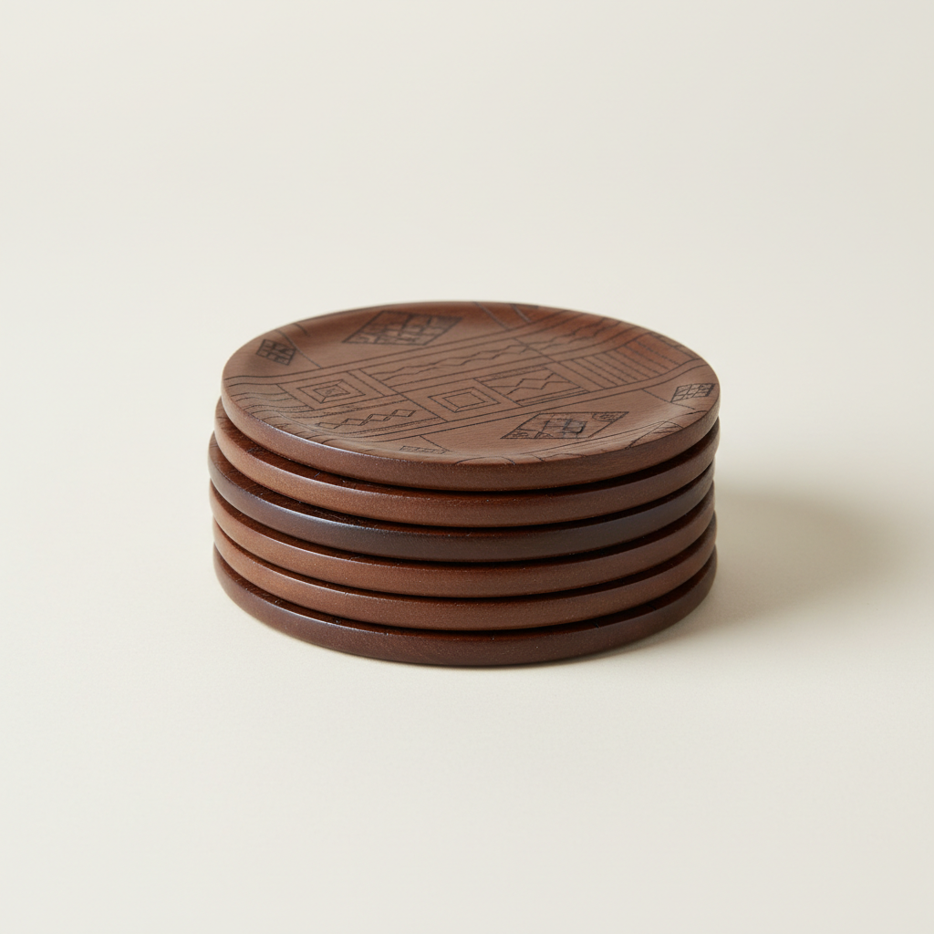 African Pattern Coaster Set