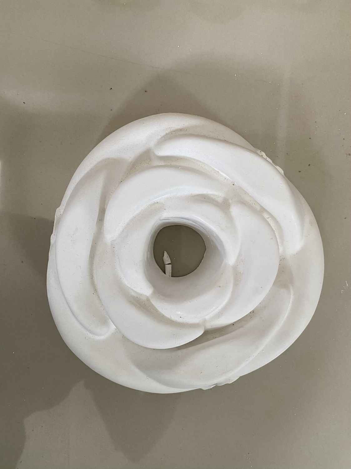 Molde de gesso flor