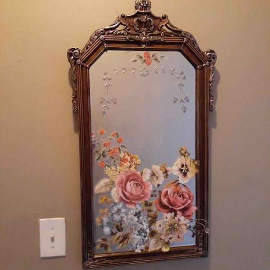 Thumbnail: "Blooms" Vintage Ornate Mirror