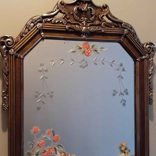 Thumbnail: "Blooms" Vintage Ornate Mirror