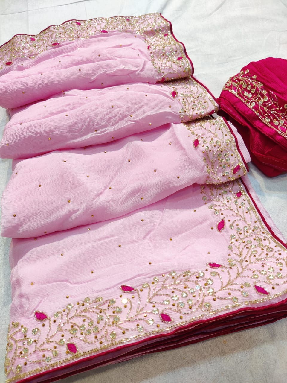 Thumbnail: Chiffon Work Saree -R2