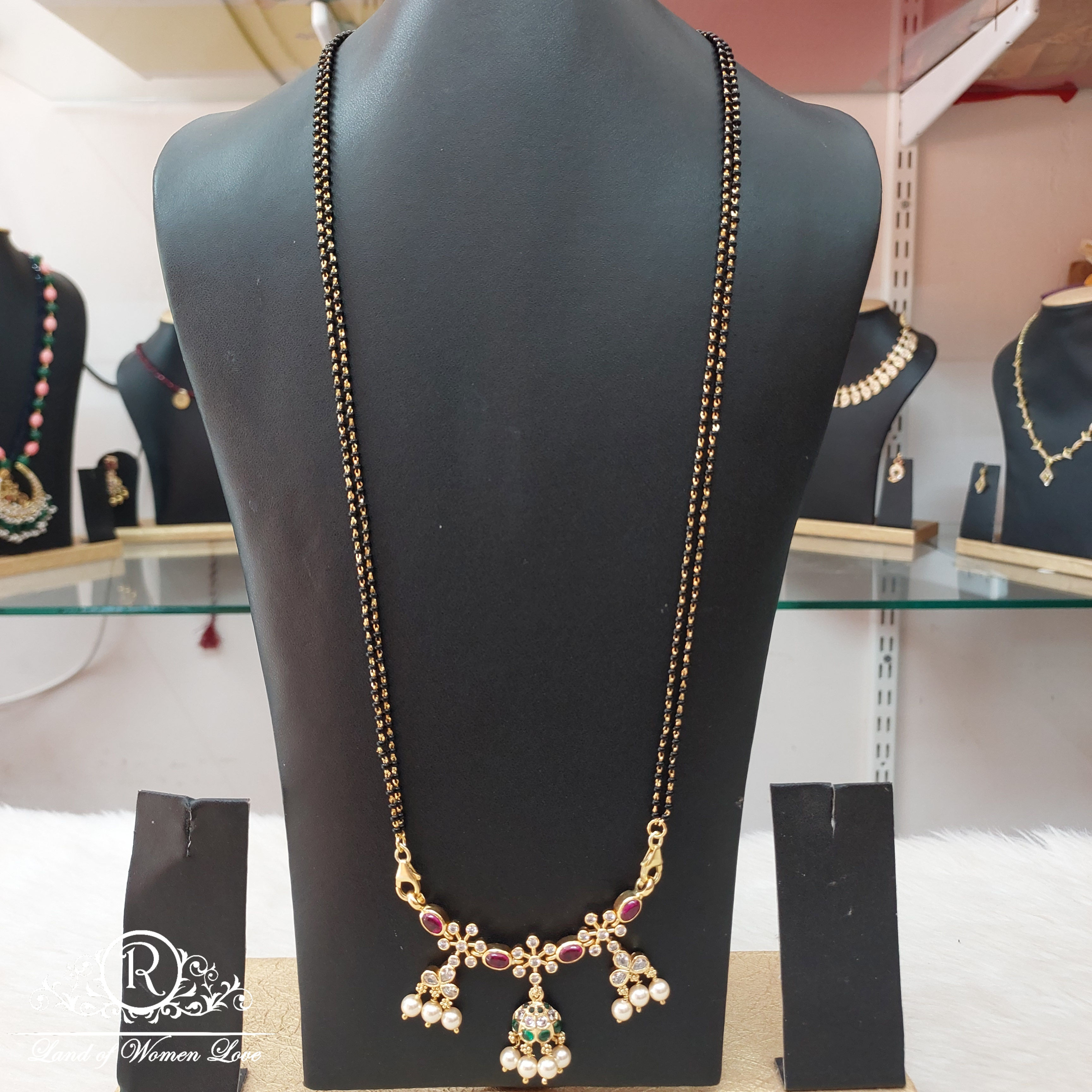 Silver black beads-RH96