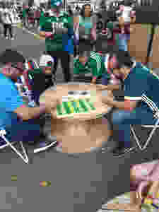 jogo de tabulero em família