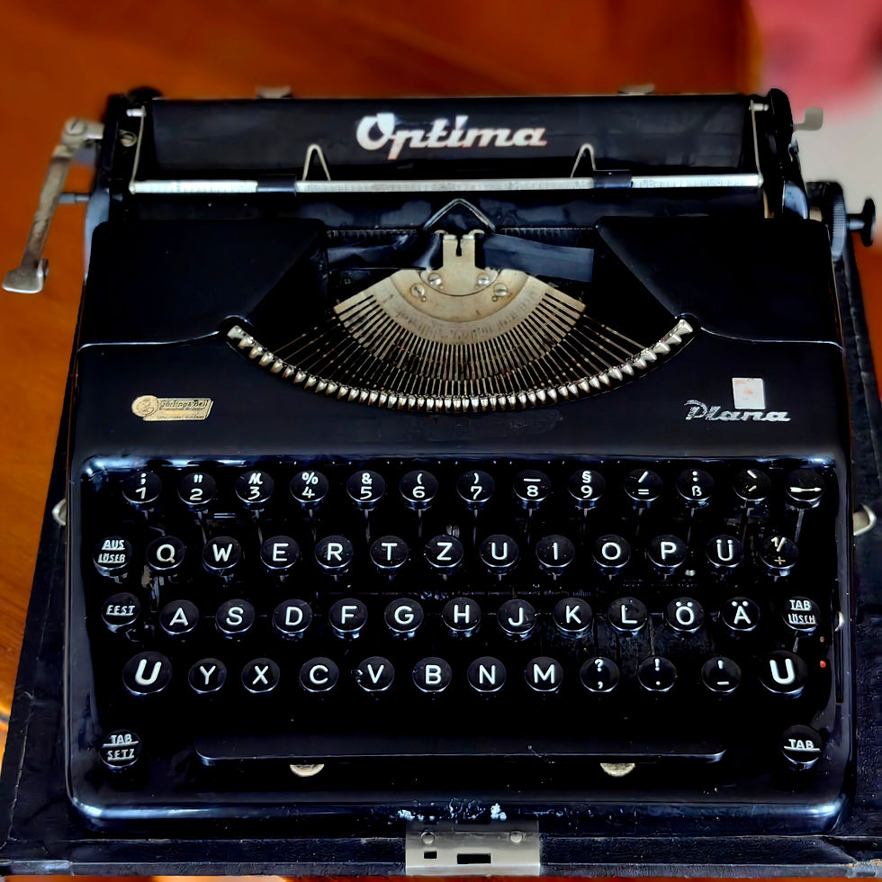 Küçük resim: Vintage  OPtima Plana  Marka Çanta Daktilo 1950/60