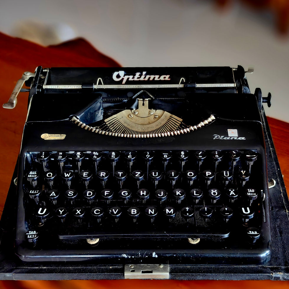 Küçük resim: Vintage  OPtima Plana  Marka Çanta Daktilo 1950/60