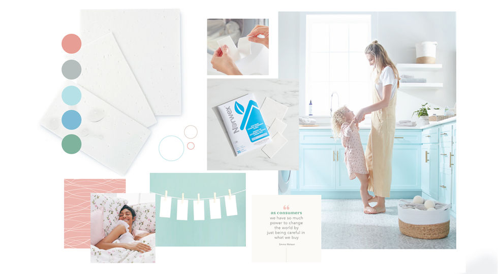 Tear it. Toss it. Wash it.  Campaign - Eco-Wash Laundry Detergent - Moodboard