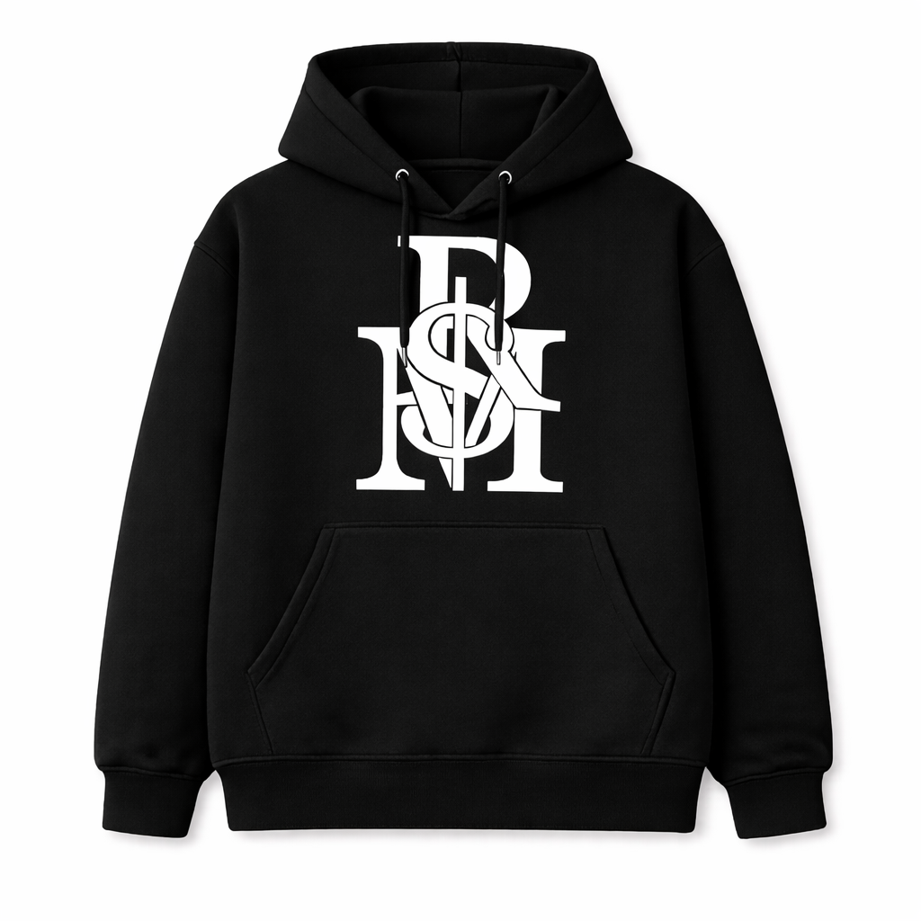 Rich Mind Monogram Hoodie ( Black )