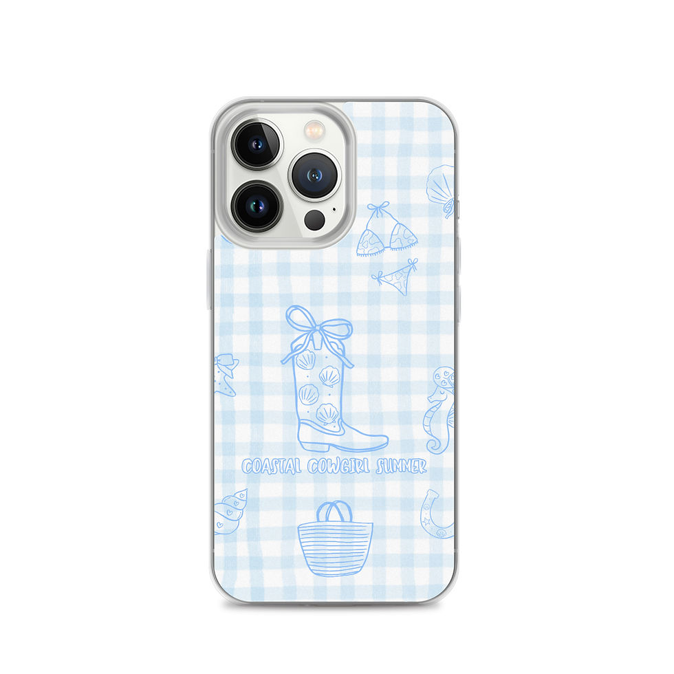 Thumbnail: Blue Coastal Cowgirl Clear Case for iPhone®