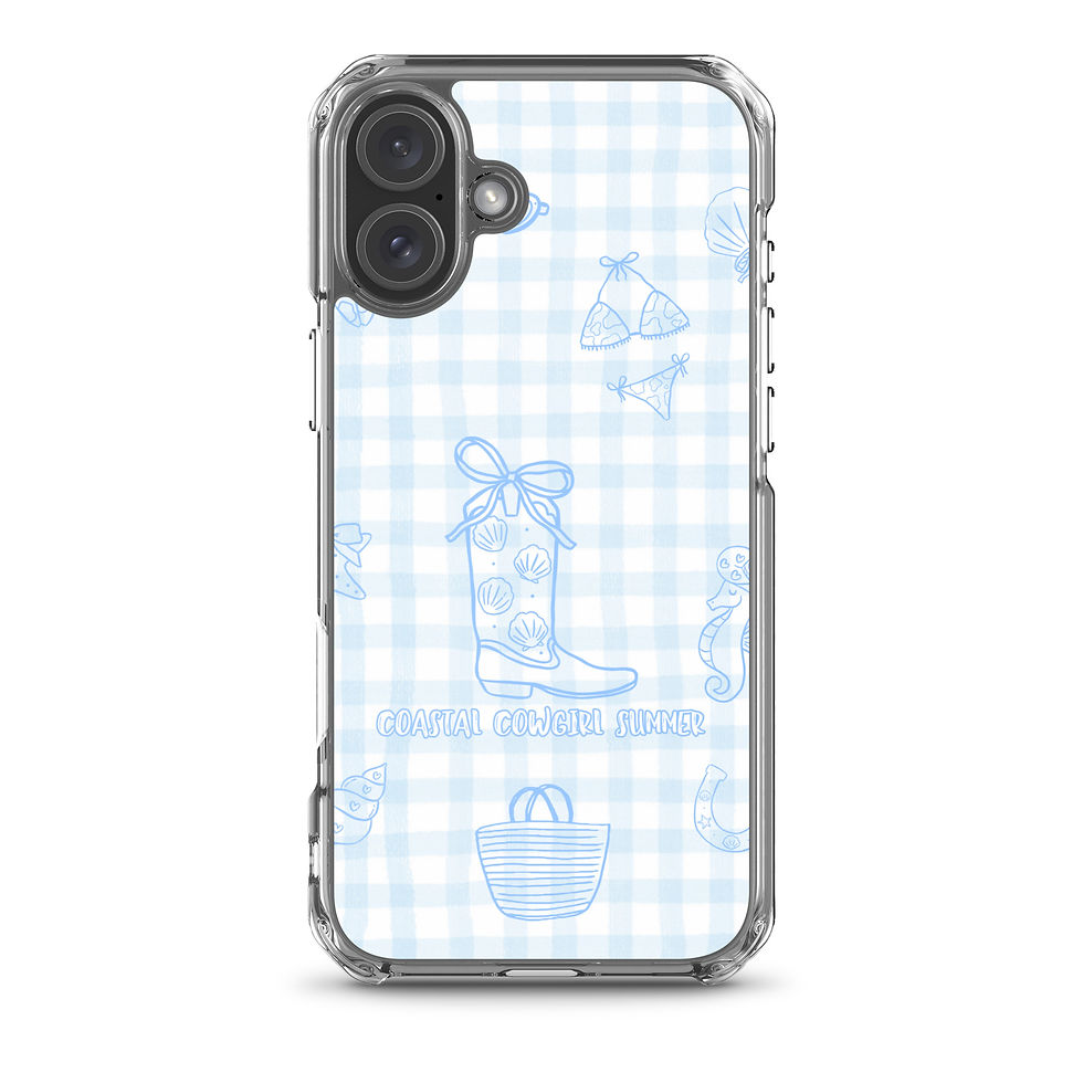Thumbnail: Blue Coastal Cowgirl Clear Case for iPhone®