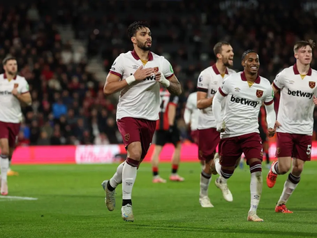 PAQUETÁ MARCA E GARANTE O EMPATE DO WEST HAM CONTRA O BOURNEMOUTH NO CAMPEONATO INGLÊS.