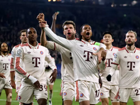 BAYERN ATROPELA SHAKHTAR E MANTÉM VIVA A LUTA POR VAGA DIRETA NO MATA-MATA DA CHAMPIONS.