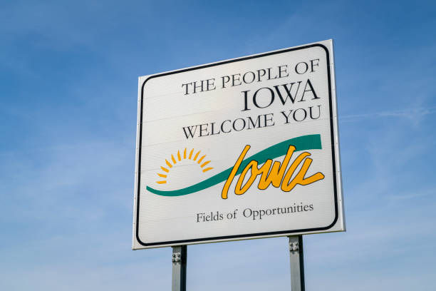 Welcome to Iowa state sign