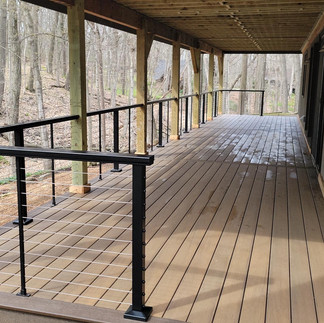 Properly reinforced deck railing post connection