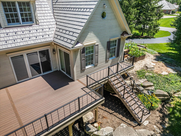 TimberTech Dark Roast deck with Westbury railing