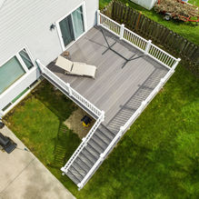 Castle gate and white express rail Lake Zurich IL