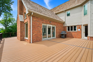 ADA Trex aluminum railing detail Barrington IL deck