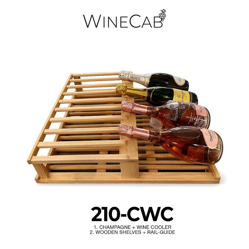 Wine Rack 210-CWC – Wooden Bottle Storage Rack