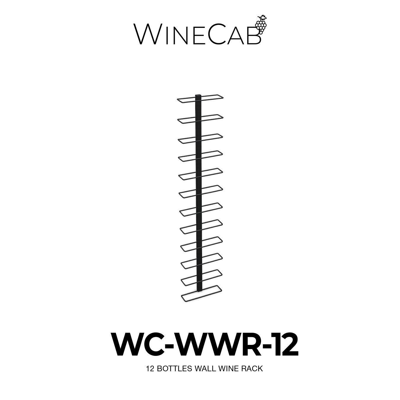 Wall Wine Rack - 12 Bottles