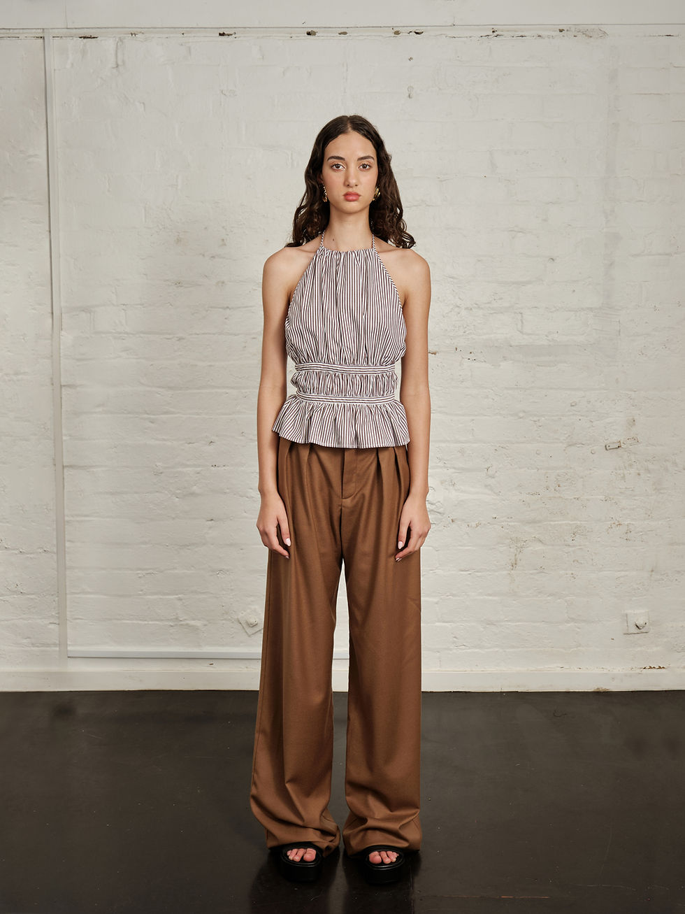 Thumbnail: ISLA HALTER | CHOC STRIPE | SIZE 12