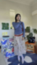 Thumbnail: PETRA SKIRT | CHAMPAGNE BLOOM