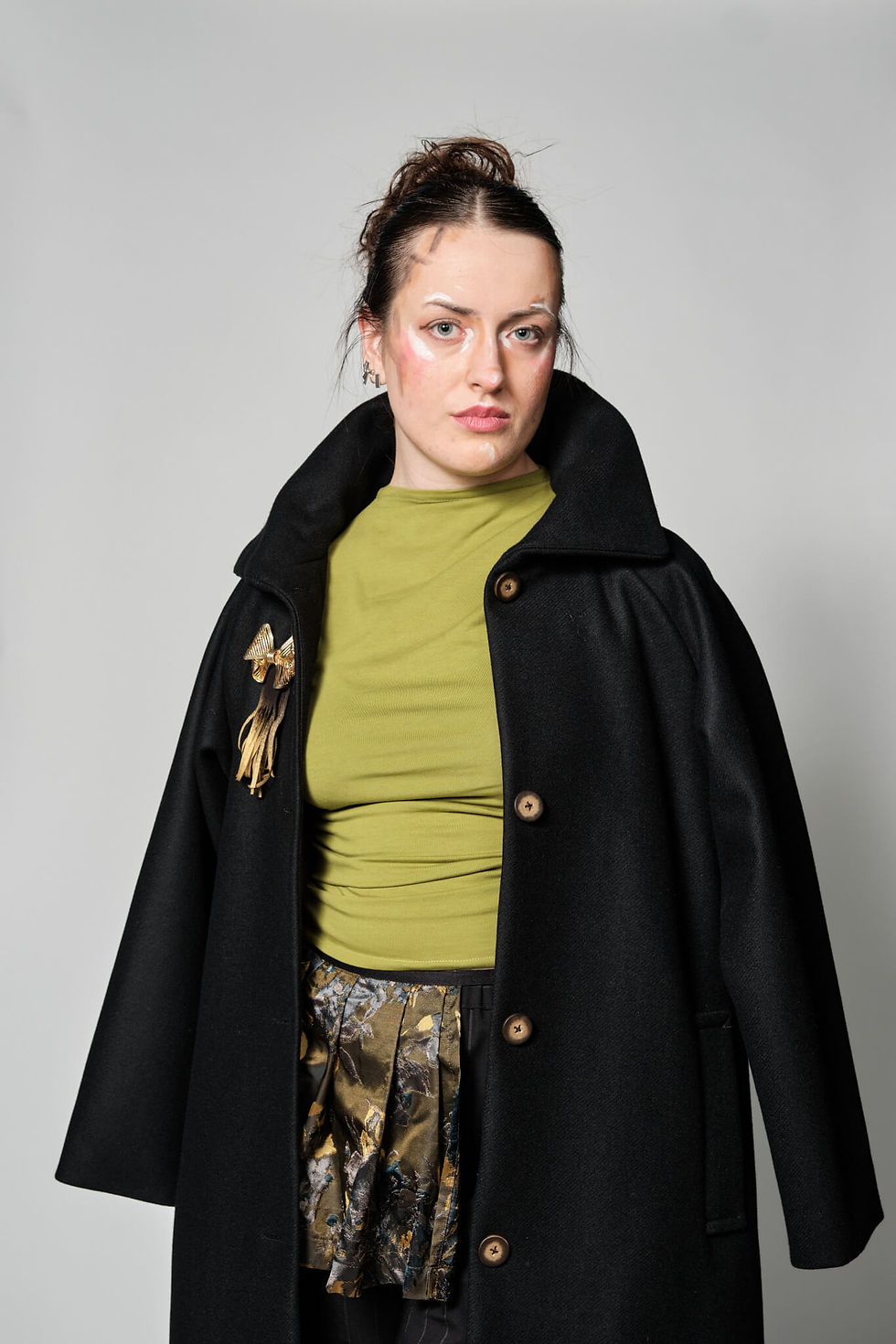 Thumbnail: IDA TOP | GREEN OLIVE & BLACK