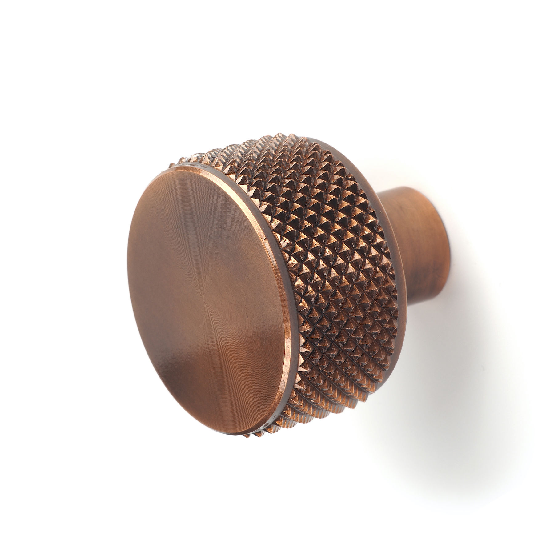 Signature Pull Knob in Whiskey Rubbed Copper