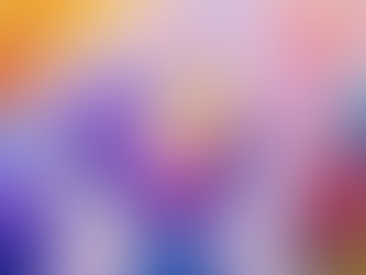 Purple hands cradle a colorful painted heart against a bright abstract pink, blue, and orange background