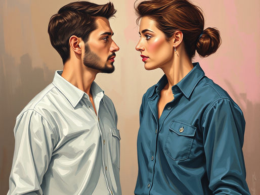 man and woman, relationship, communication issues