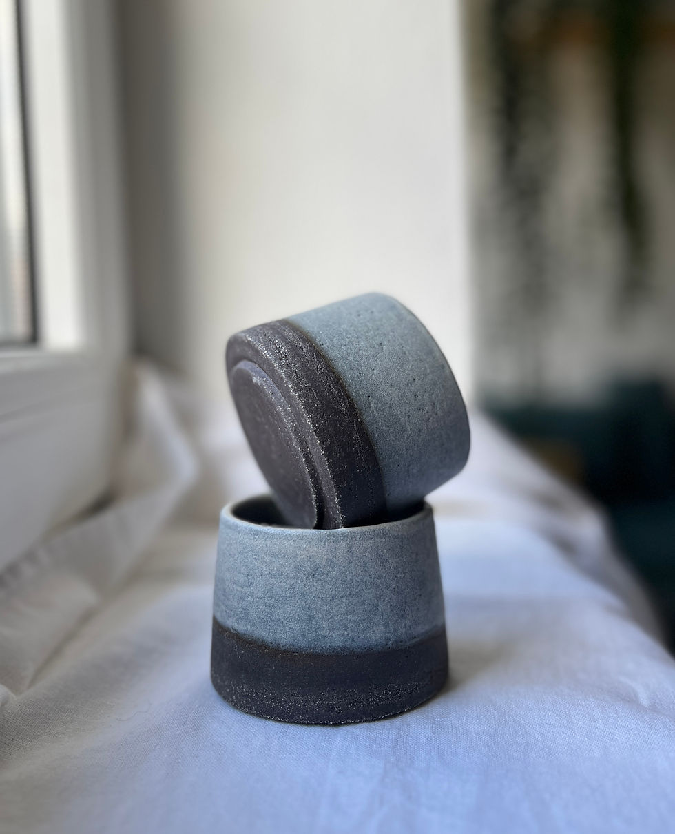Miniatura: Grey rustic cappuccino cup