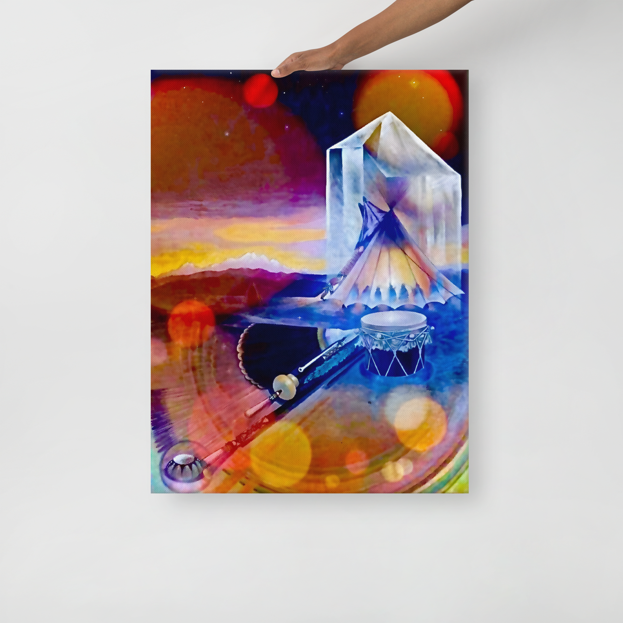Crystal Healing Tipi Canvas
