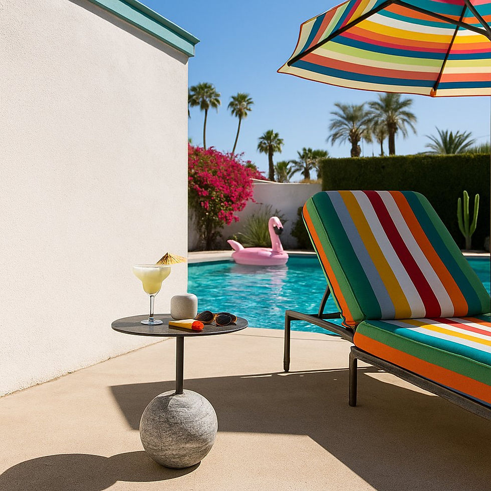 theo marble drinks table palm springs pool scene wsmbimports